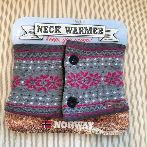 NWT Pink and Grey Neck Warmer - Picture 1 of 2